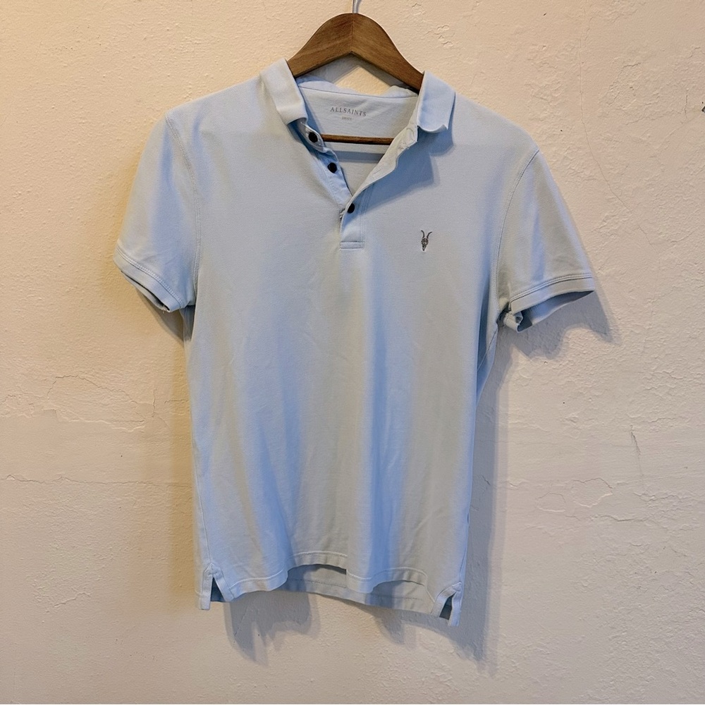 All Saints Short Sleeve Polo